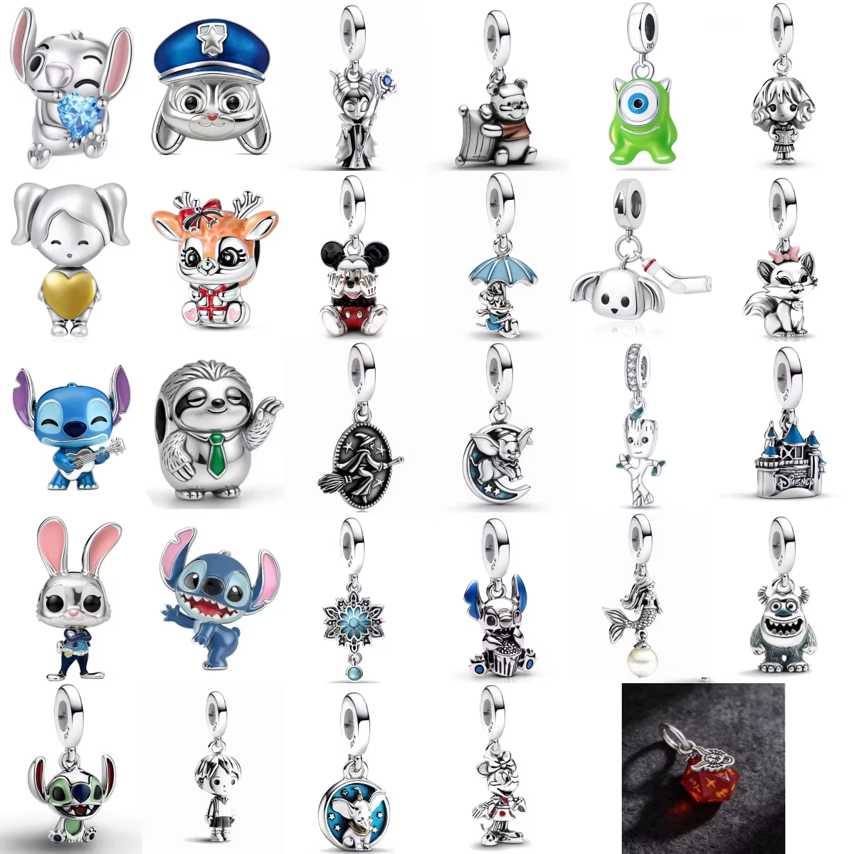 2026 S925 Silver Cartoon Animals Fox Sloth Deer Charms Beads Fit Original Bracelet DIY Jewelry Accessories Women Gift